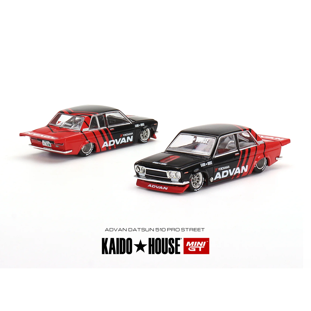 Kaido House + MINIGT 1:64 Datsun 510 Pro Street / Wagon ADVAN (3 Variant) Age 14+