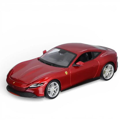 Bburago Ferrari Roma Diecast Car Model – Licensed Collector’s Edition | Premium Red Finish | Display-Ready Scale Model
