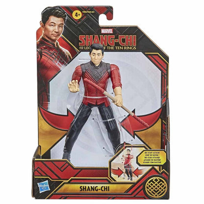 (Damaged Box) Marvel Shang-Chi Action Figure with Bo Staff Accessory 6inch| Marvel Legends of the Ten Rings Collectible Toy for Kids 4+