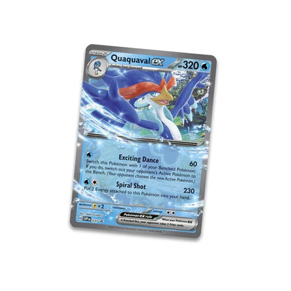 Original Pokémon TCG Paldea Partners Tin – Quaquaval EX | Premium Pokémon Card Collectible Tin for Kids & Fans