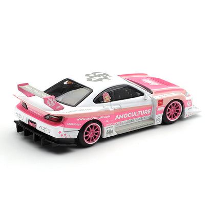 MINI GT 1:64 Nissan Silvia S15 LB-Super Silhouette AMOCULTURE RHD Diecast Scale Model Car