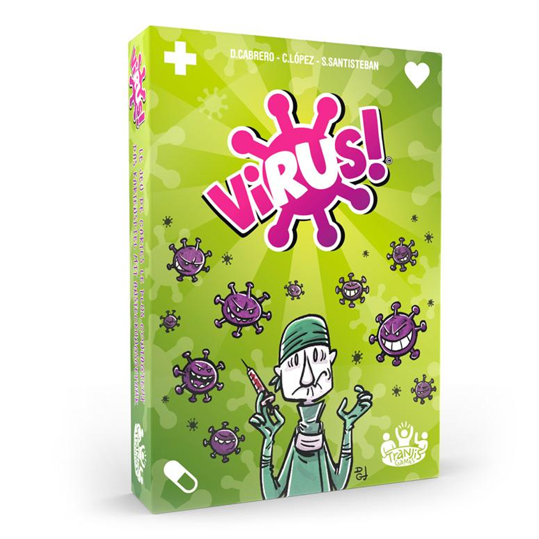 Virus! Tranjis Games - El Juego de Cartas más contagioso (2-6 Players)- Age 8+