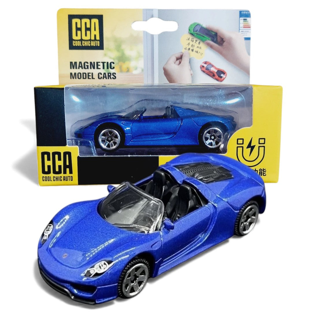Porsche 918 Spyder | CCA 1:61 Magnetic Blue Diecast Scale Model Car