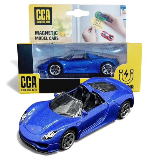 Porsche 918 Spyder | CCA 1:61 Magnetic Blue Diecast Scale Model Car