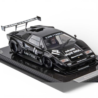 Vision64 1:64 Lamborghini Countach LBWK Liberty Walk White Diecast Scale Model Car
