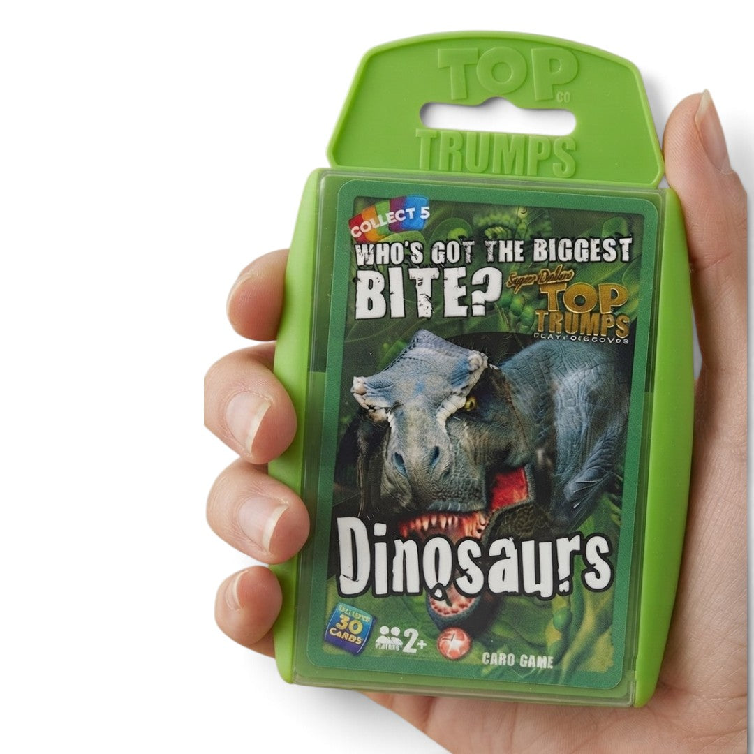 Top Trumps Dinosaurs Card Game – 30 Cards, 2+ Players