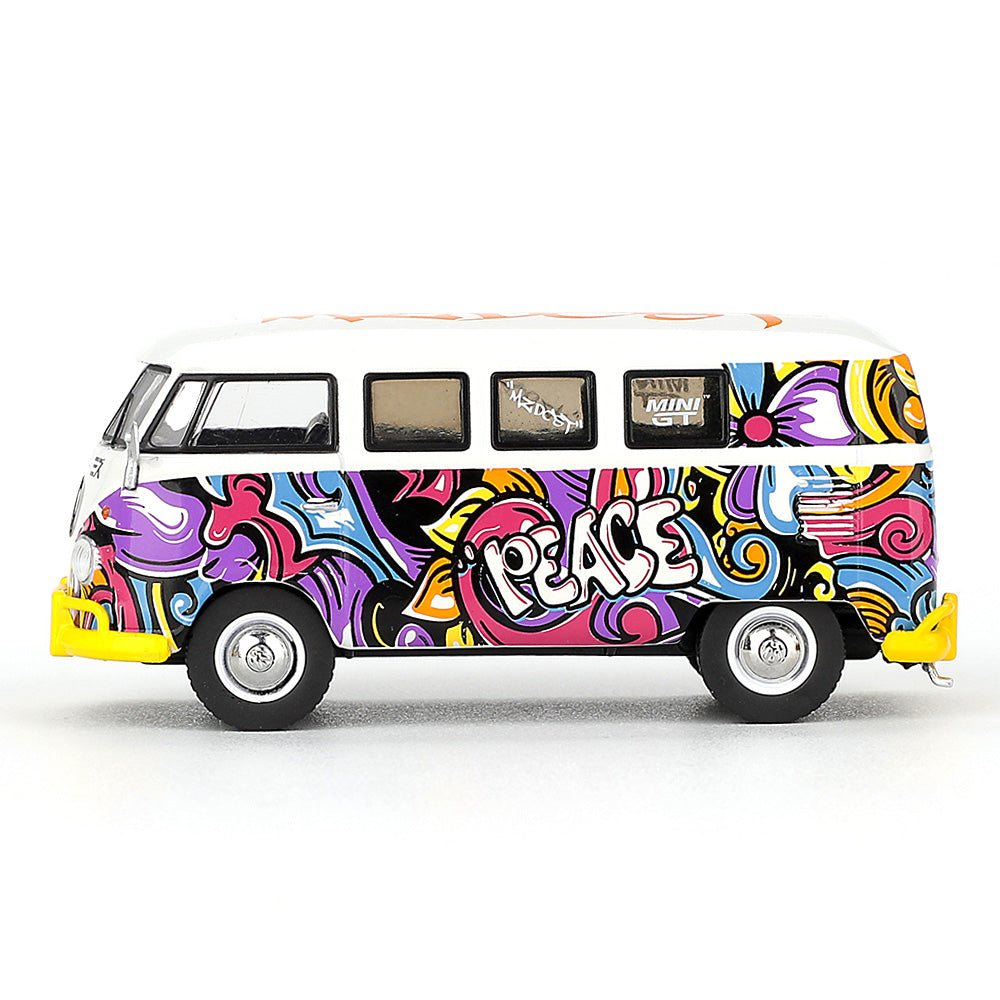 MINI GT 1:64 Volkswagen T1 Microbus Mizu Design Diecast Model Van