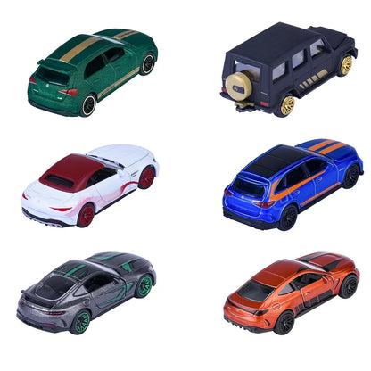 Majorette Mercedes-AMG Die-Cast Metal Cars Set of 6 | Premium 7.5 cm Licensed Toys | Ages 3+