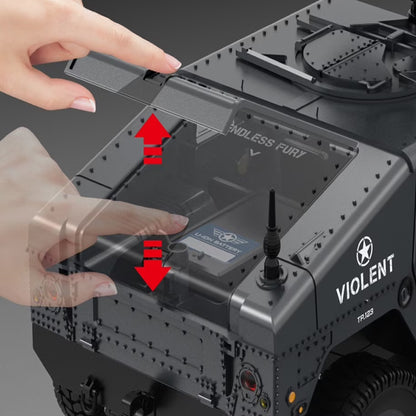 RC 4WD Military Climbing Truck 1:12 Scale | 2.4GHz Remote Control Off-Road Crawler with LED Lights, Independent Suspension & RTR Design