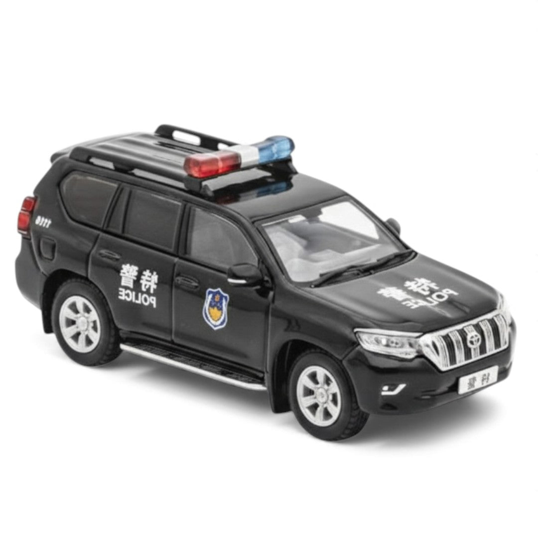 Toyota Land Cruiser Prado 150 – S.W.A.T Version (Black) | 1:64 Diecast Model Car