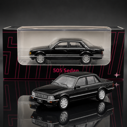 Shadow 1:64 Peugeot 505 Sedan Diecast Model Car | Premium Collectible with 2 Color Variants