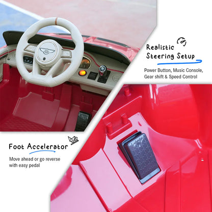 EMotorad Formula Fun BENTLEY BACALAR Toy Car – Red Remote Control Car for Kids 3Y+