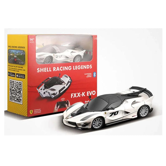 Bburago Shell Racing Legends – FXX-K Evo | 1:41 Bluetooth RC Car – Smartphone Controlled - Jaiman Toys