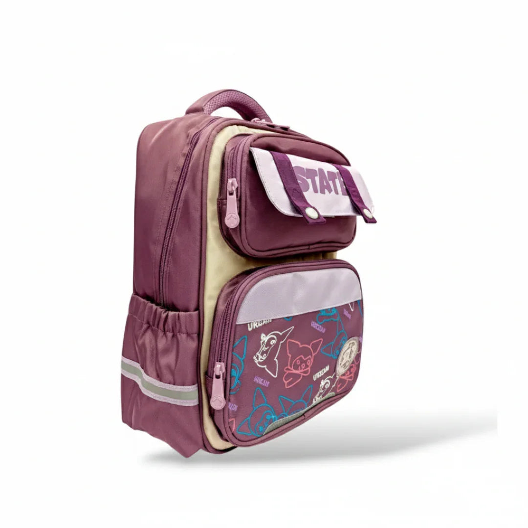 Smiggle 15-Inch Premium Backpack – Stylish School Bag for Kids | Spacious & Durable