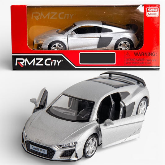 RMZ City 1:36 Audi R8 Coupe Diecast Model Car – Opening Doors, Metal Body, Collectible Sports Car