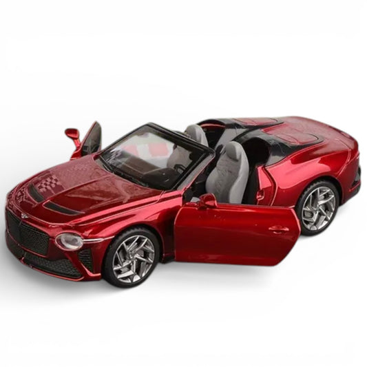 MSZ 1:32 Bentley Mulliner Bacalar Die-Cast Model Car – Red| Pull Back, Openable Doors, Light & Sound (68741)