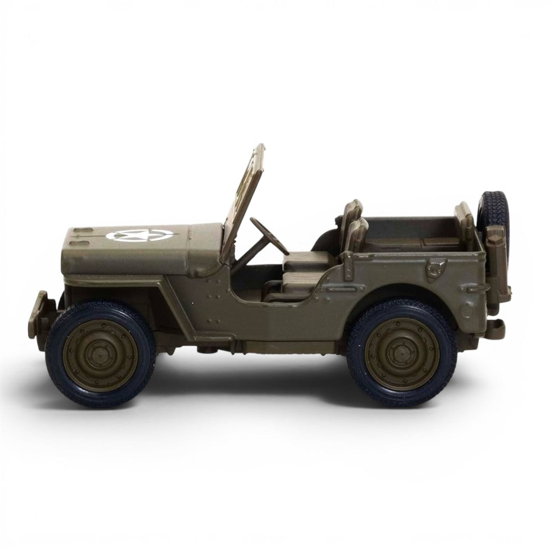 Welly 1:38 Jeep 1941 Willys MB Military Green Official Licensed Die-Cast Model Car