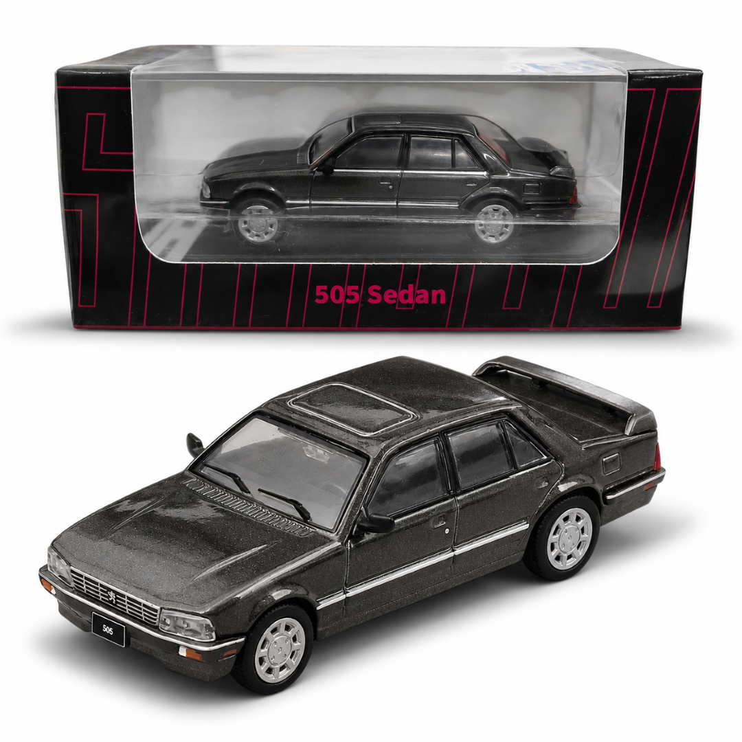 Shadow 1:64 Peugeot 505 Sedan Diecast Model Car | Premium Collectible with 2 Color Variants