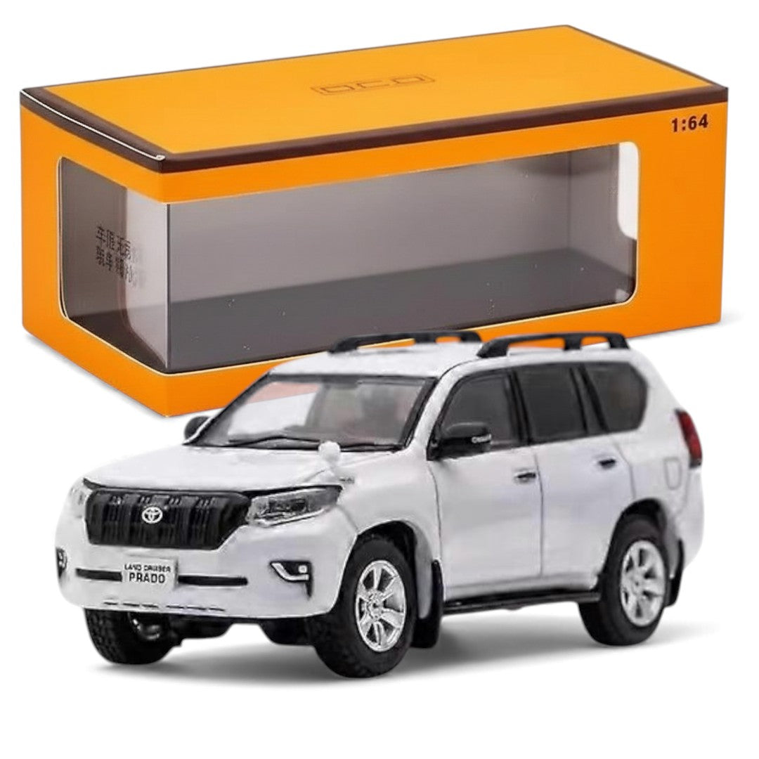 GCD 1:64 Toyota Land Cruiser Prado 150 –  White | Premium Diecast SUV Model