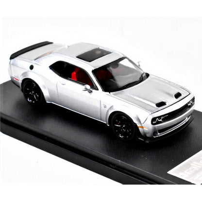 Stance Hunters 1:64 Dodge Hellcat SRT Convertible Silver  Diecast Car Model Collectible