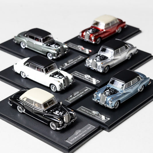 GFCC 1:64 1959 Mercedes-Benz 300D Convertible Diecast Car Model | Premium Classic Convertible Collectible Available in 6 Variants