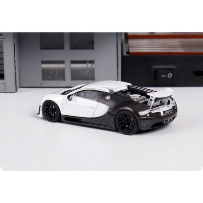 Mortal 1:64 Scale  Bugatti  White/Black – Premium Diecast Car Model