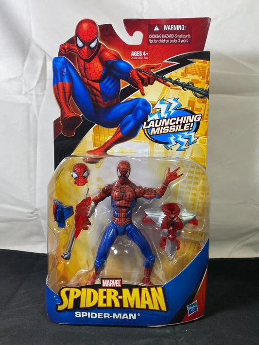 Marvel Spider-Man Action Figure with Accessories – Snap-On Rocket Armor / Launching Missile / Zip Line Variants