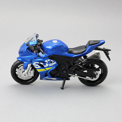 MSZ 1:18 Suzuki GSX-R1000 Die-Cast Motorcycle Model | Red/Blue