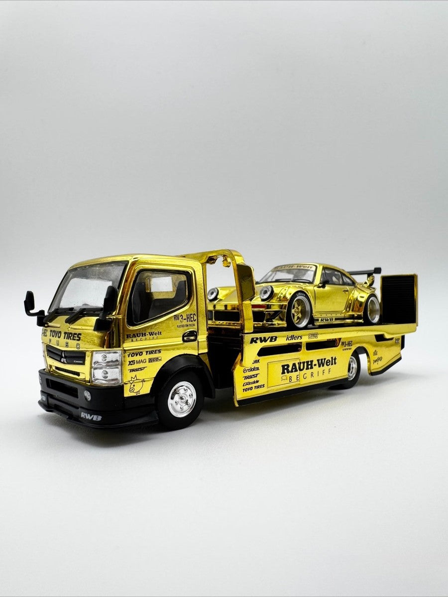 POP RACE 1:64 HEC 2026 RWB 930 & Pandem Fuso-300 Transporter