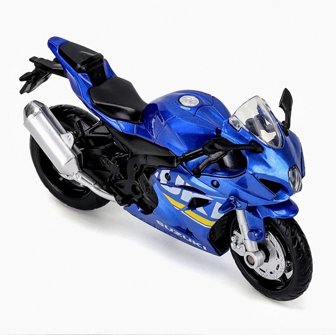 MSZ 1:18 Suzuki GSX-R1000 Die-Cast Motorcycle Model | Red/Blue