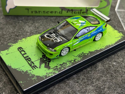 Transcend 1:64 Mitsubishi Green 1995 Eclipse Diecast Model Car - Jaiman Toys