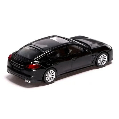 RMZ City Porsche Panamera Turbo 1:36 Die-Cast Car | Pull Back & Go | Openable Doors | Red / Black