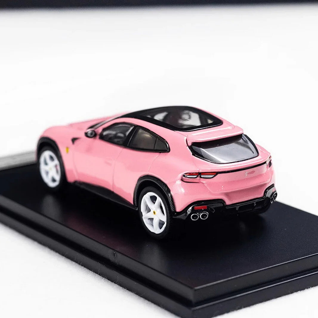 Funny Model 1:64 Scale Pink F Purosangue SUV Luxury Sports Model Diecast Metal Car - Jaiman Toys