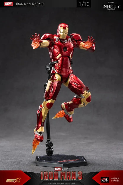 ZD Toys Marvel Avengers 1/10 Scale Iron Man Mark 9 (MK9) Figure I Marvel Studios Iron Man 3 Collector Action Figure