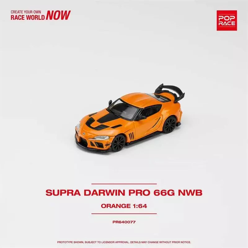 POPRACE 1/64 DARWIN PRO 66G NWB SUPRA ORANGE