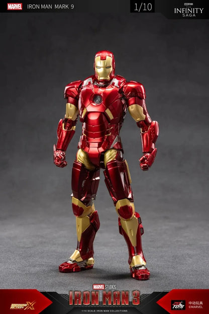 ZD Toys Marvel Avengers 1/10 Scale Iron Man Mark 9 (MK9) Figure I Marvel Studios Iron Man 3 Collector Action Figure
