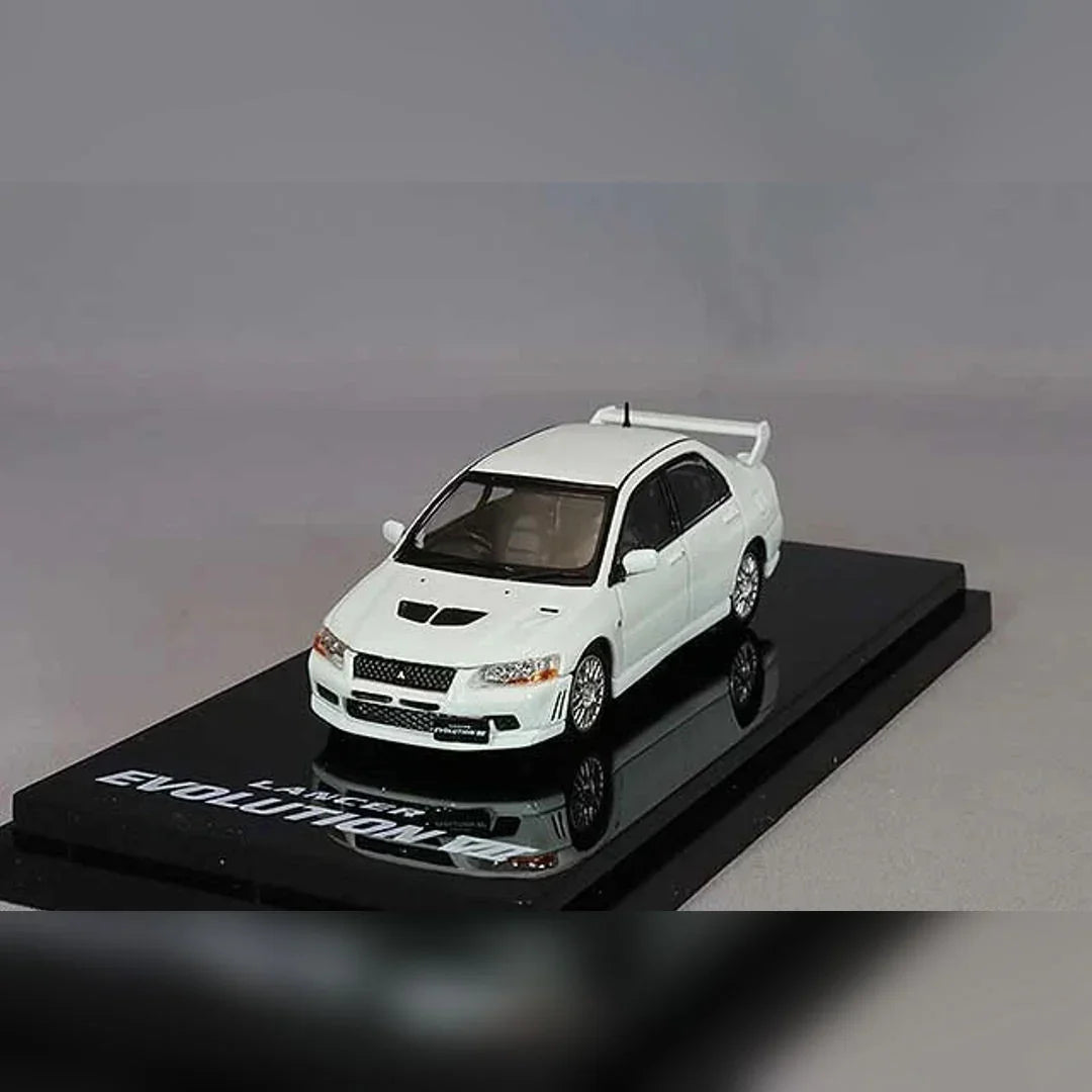 1:64 HJ64 Hobby Japan MITSUBISHI LANCER GSR EVOLUTION 7 With Engine White HJ641054W - Jaiman Toys