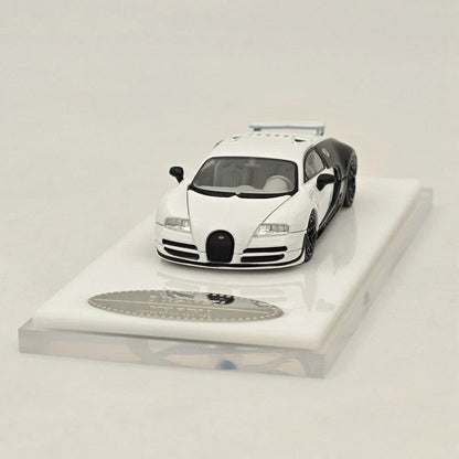 Mortal 1/64 Scale Bugatti White/Black – Premium Diecast Car Model Collectible - Jaiman Toys