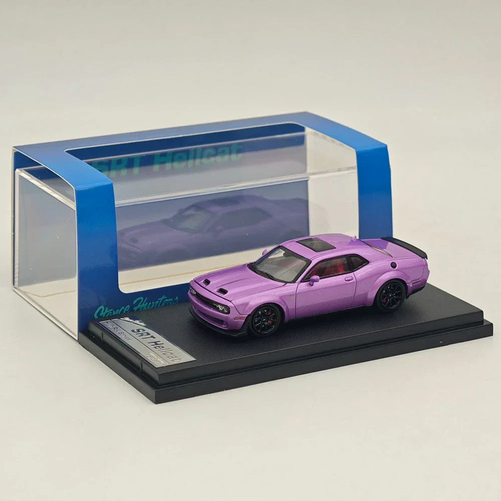 Stance Hunters 1:64 SRT Doge Hellcat Purple Diecast Models Car Collection - Jaiman Toys