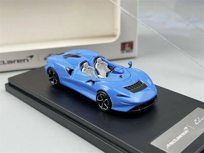 LCD Models 1:64 McLaren Elva Blue Die-Cast Model Car | Premium Open-Top Hypercar Collectibl