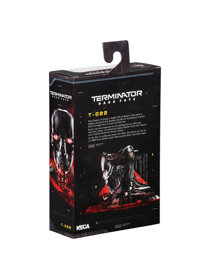 Terminator Dark Fate T-800 Action Figure – Highly Detailed Collectible with Interchangeable Hands, Sunglasses, Weapons & Display Stand