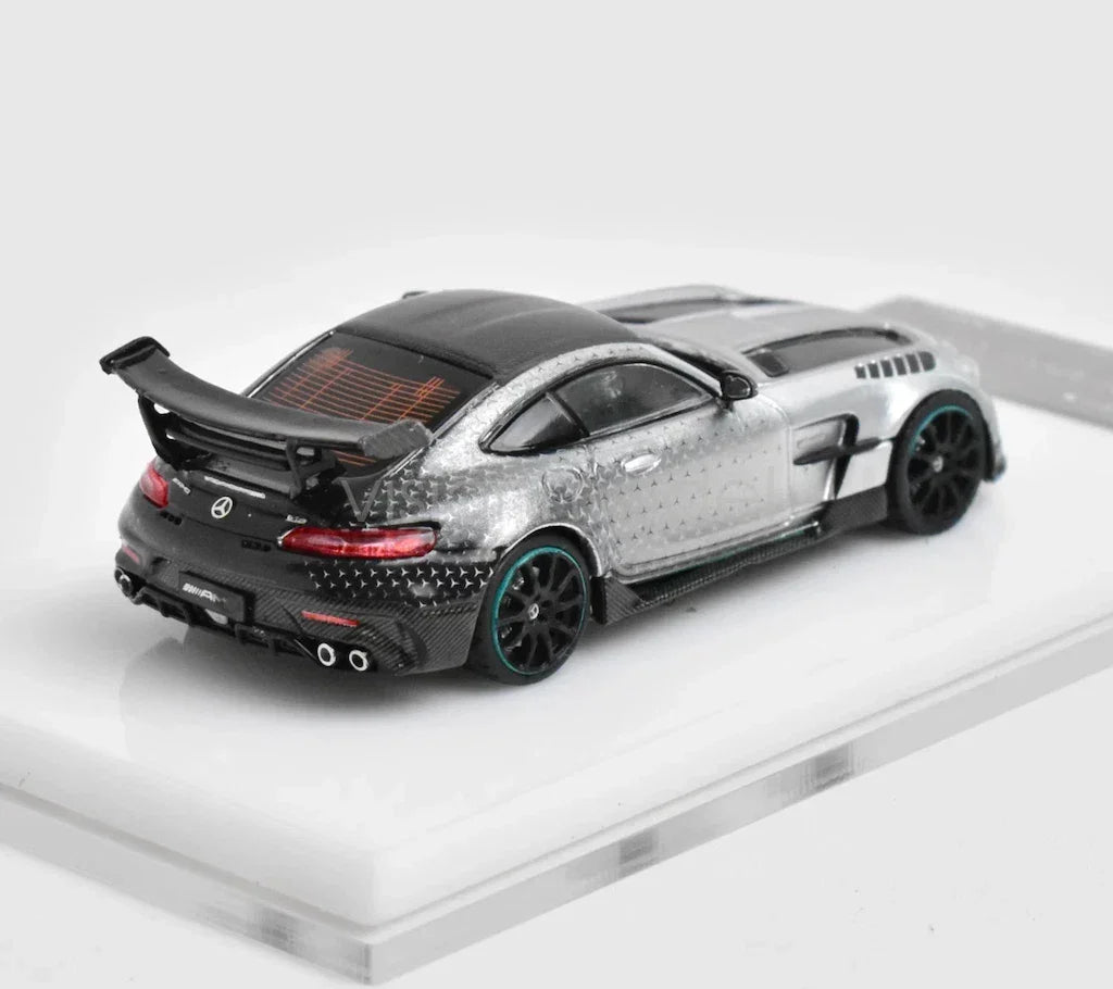 BSC 1:64 Scale Mercedes AMG GT-S Carbonerre Black/Silver – Premium Diecast Car Model Collectible - Jaiman Toys