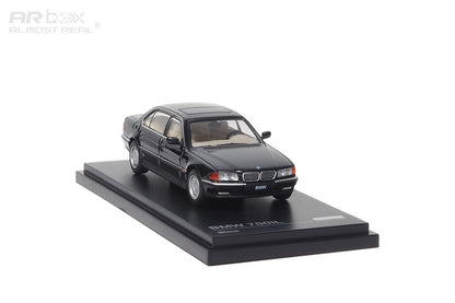 Almost Real AR Box 1:64 BMW 750iL (E38) Black Die-Cast Model Car | Premium Luxury Sedan Collectible