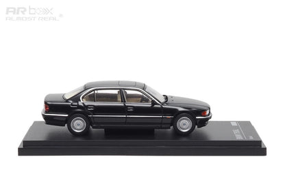Almost Real AR Box 1:64 BMW 750iL (E38) Black Die-Cast Model Car | Premium Luxury Sedan Collectible
