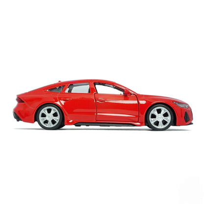 MSZ 1:43 Audi Rs 7 SportBack Die-Cast Model Car – Red | Pull Back, Openable Doors (67711)
