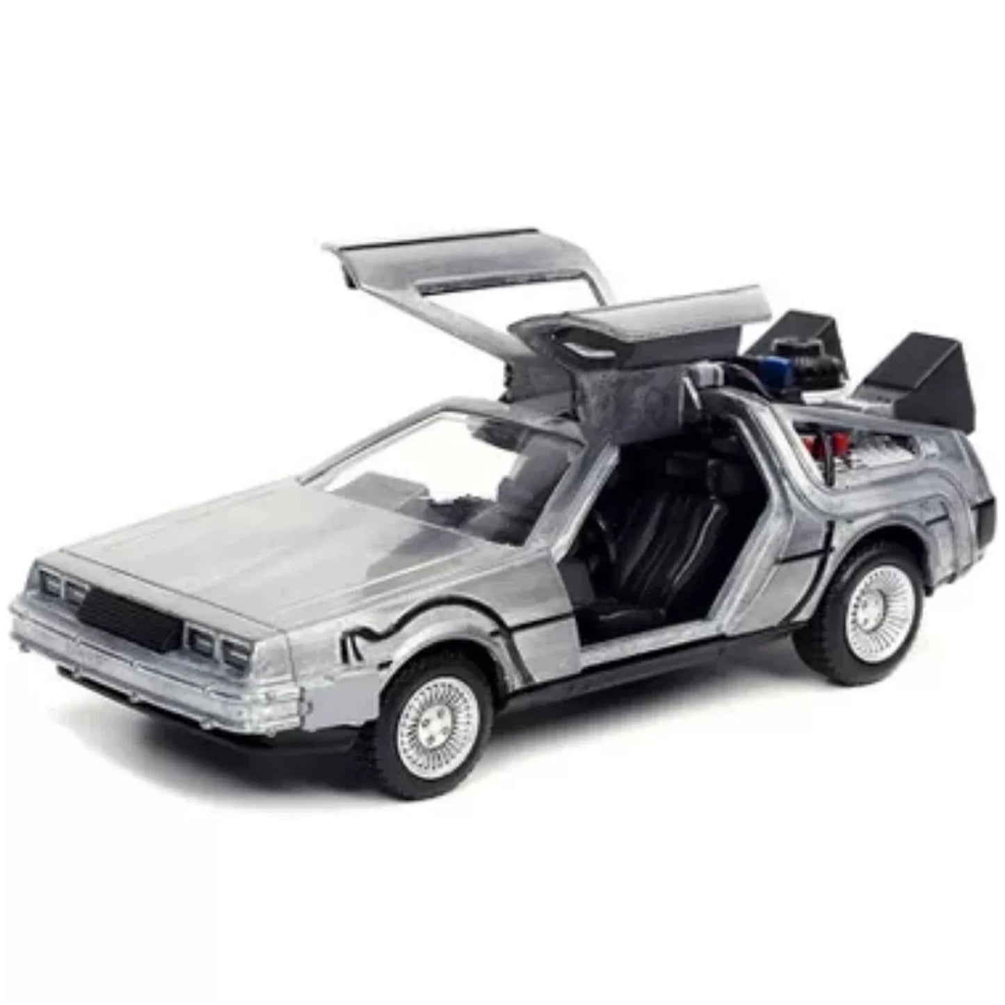 Jada Back to the Future 1:32 Delorean Time Machine – Silver Die-Cast Car
