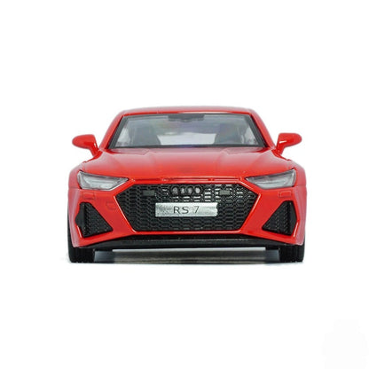 MSZ 1:43 Audi Rs 7 SportBack Die-Cast Model Car – Red | Pull Back, Openable Doors (67711)