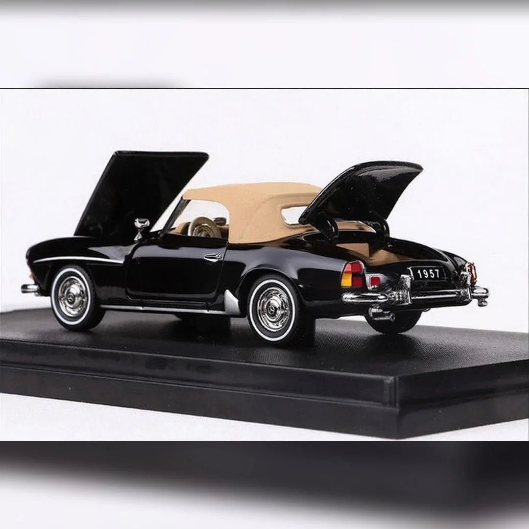 GFCC 1:64 1957 Mercedes-Benz 190SL Black Diecast Model Car