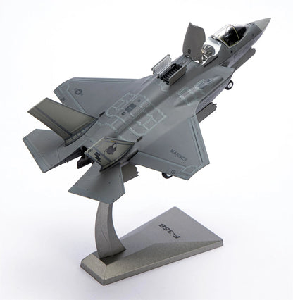 Premium 1:72 Scale Lockheed Martin F-35B Lightning II Metal Diecast Body Aircraft Model with Display Stand | Modern Military Fighter Jet Collectible