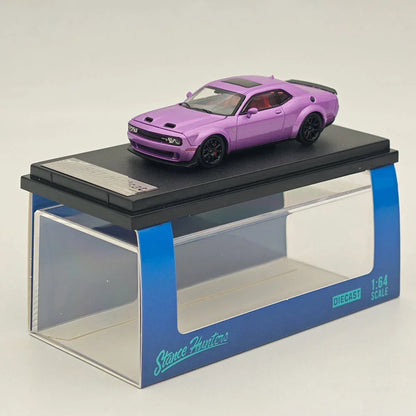 Stance Hunters 1:64 SRT Doge Hellcat Purple Diecast Models Car Collection - Jaiman Toys